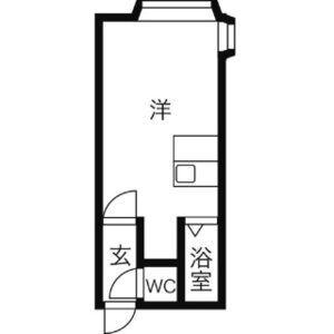 AMS文京台南町Ⅲ(ワンルーム/2階)の間取り写真