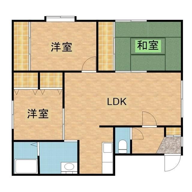 ハイツティアレ セキスイハイム(3LDK/1階)の間取り写真