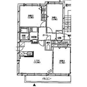 アイランドミドル北陽高校前(3LDK/2階)の間取り写真