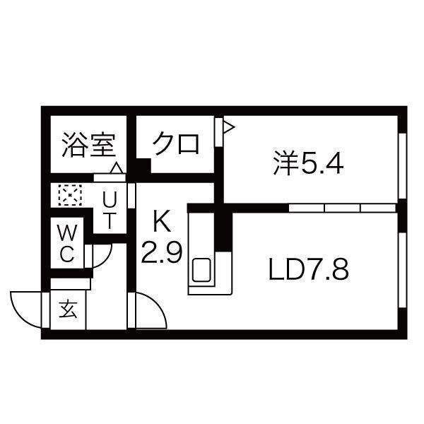 MAISON DE HIRO(1LDK/3階)の間取り写真