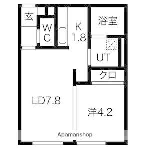 コンフォール中島(1LDK/1階)の間取り写真
