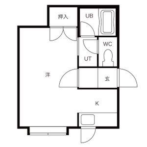 ベスト・イン・パレス(1K/2階)の間取り写真