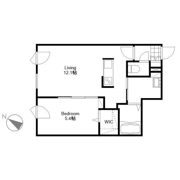 PREMIERーIST N.43プレミアイスト エヌドット43(1LDK/5階)の間取り写真