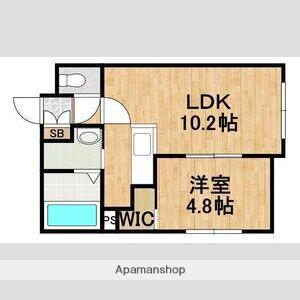 ROSE TERRACE(1LDK/1階)の間取り写真