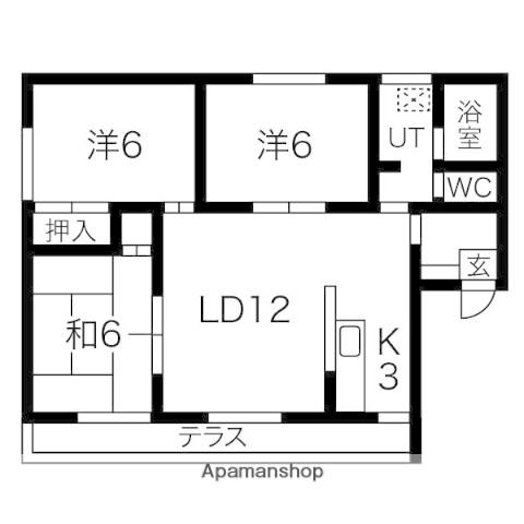 CASA HAKUEI 70 (3LDK/2階)の間取り写真