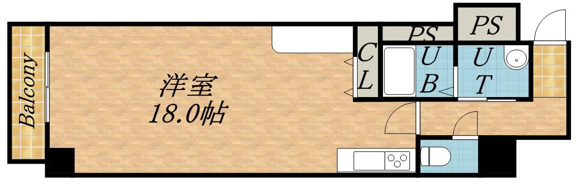 クレステージ北32(ワンルーム/2階)の間取り写真