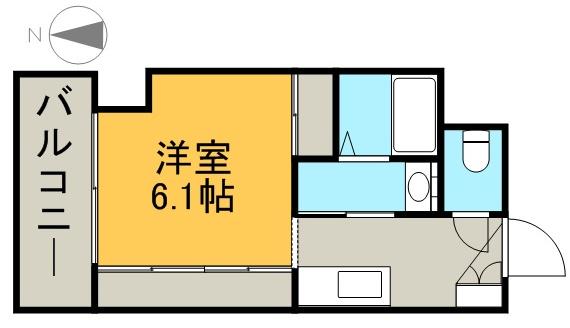 アストリアN6(ワンルーム/7階)の間取り写真