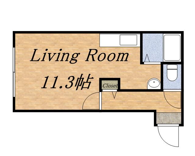 エステラ二十四軒A館(1K/3階)の間取り写真