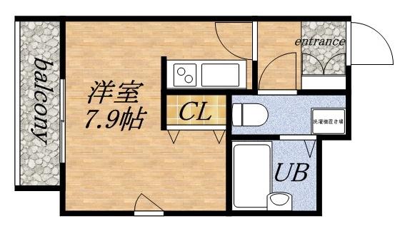 アストリア北大前(1K/7階)の間取り写真