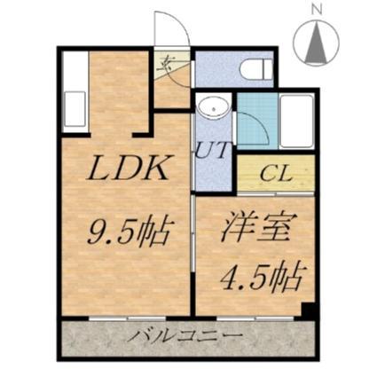 トミイビルNO39(1LDK/6階)の間取り写真