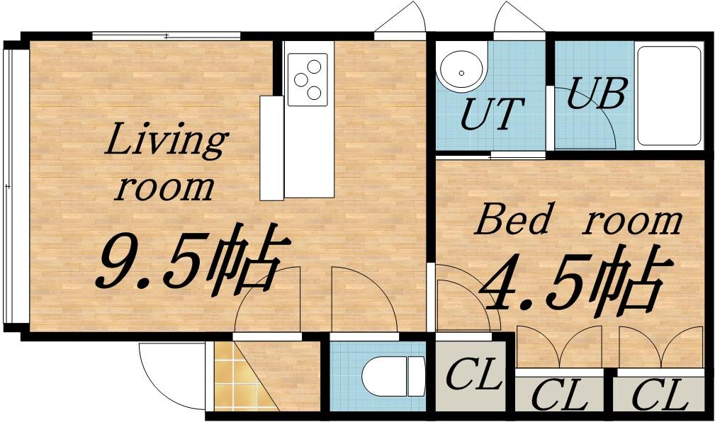 ソシアルトミイNO73(1LDK/3階)の間取り写真