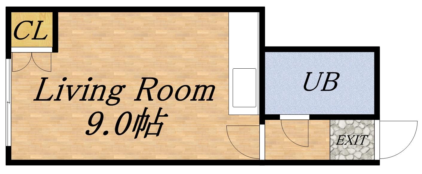 リバーサイド14(ワンルーム/4階)の間取り写真