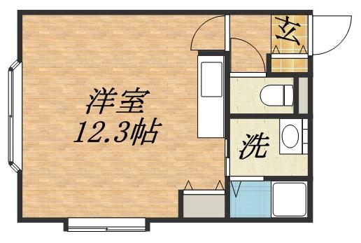 メゾンメモワール(ワンルーム/2階)の間取り写真