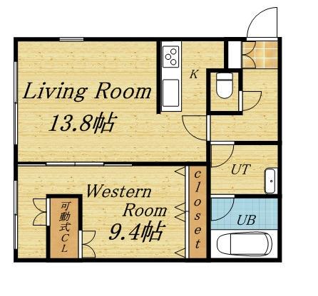 ピュアステージ円山(1LDK/2階)の間取り写真