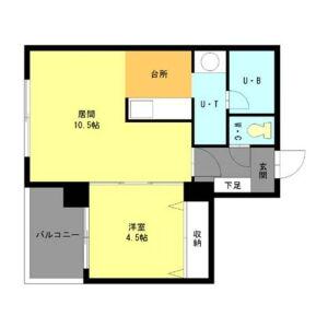 グランデフィラ(1LDK/4階)の間取り写真