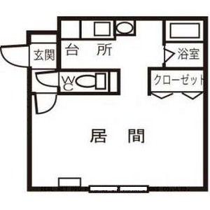 パル宮の沢(1K/2階)の間取り写真