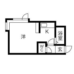 テラ・コート・イビザ(1DK/2階)の間取り写真