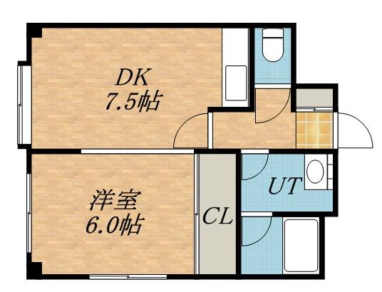 ALLEZ麻生 (1LDK/3階)の間取り写真