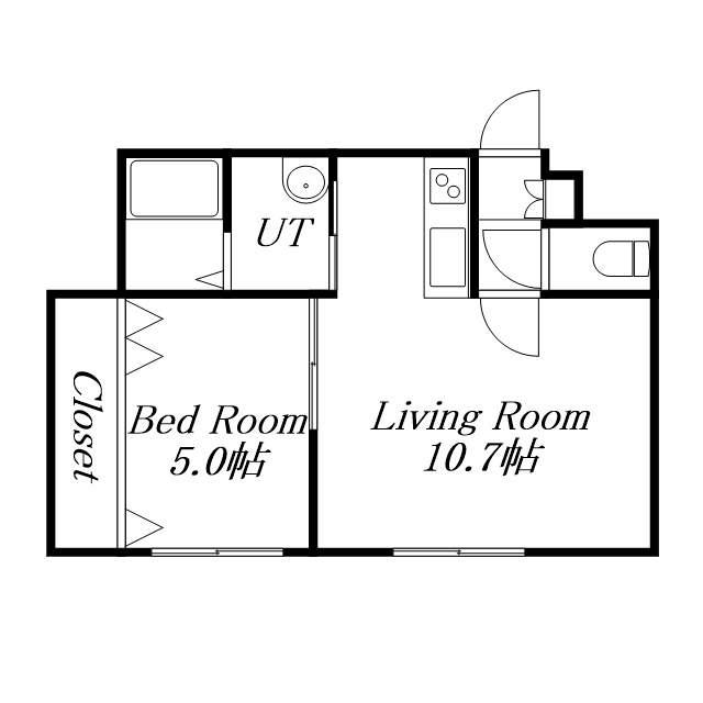 DOLCE VITA(1LDK/3階)の間取り写真