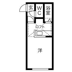 PLAZA IN YOU(1K/2階)の間取り写真