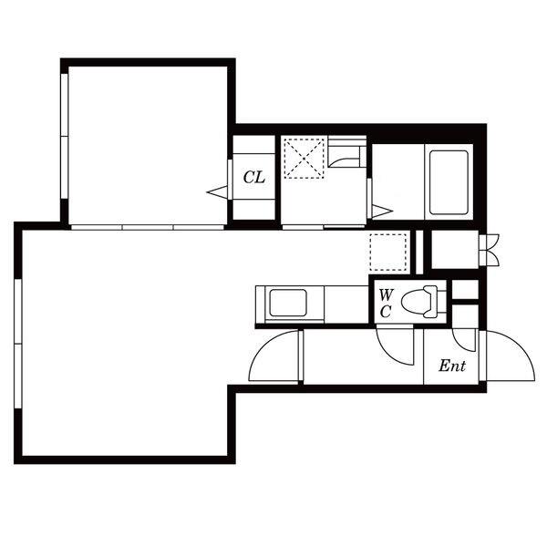 グラッセ(1LDK/4階)の間取り写真