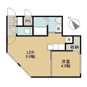 ルナポーザ(1LDK/4階)の間取り写真