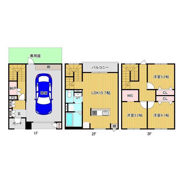ノルフィーノ星置駅前通り(3LDK)の間取り写真