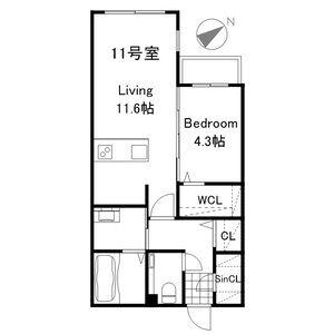 PREMIER IST KOTONI STA(1LDK/3階)の間取り写真