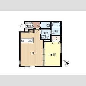 ケイアイV(1LDK/3階)の間取り写真