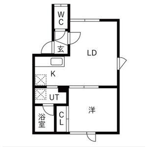 ブリーズ(1LDK/3階)の間取り写真