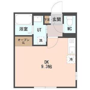 COFFRET西町北(ワンルーム/3階)の間取り写真