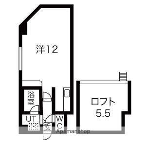 フラッグシティ(1K/4階)の間取り写真