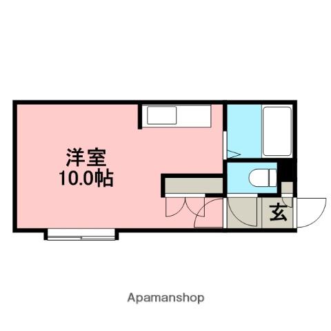 アルファアパル澄川(1K/2階)の間取り写真