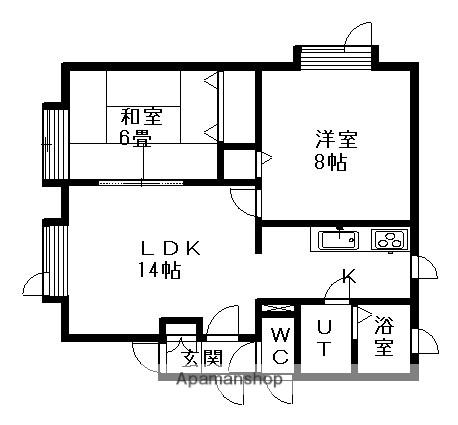 ルマワンティラン(2LDK/2階)の間取り写真
