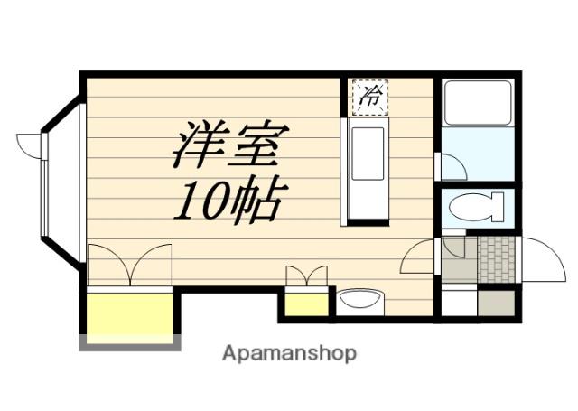 サンリバー南沢Ⅱ(ワンルーム/2階)の間取り写真