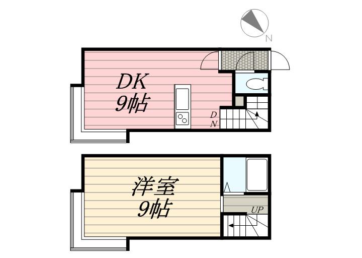 AMS平和通(1LDK/1階)の間取り写真