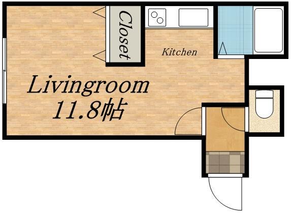 STUDIOEM(1K/4階)の間取り写真