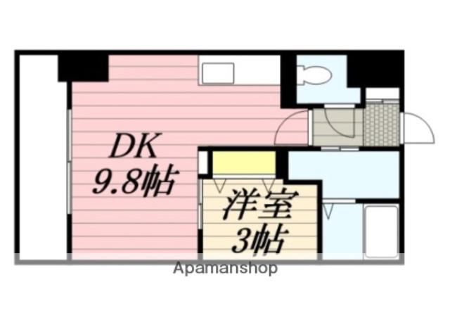 HF東札幌レジデンス(1LDK/13階)の間取り写真