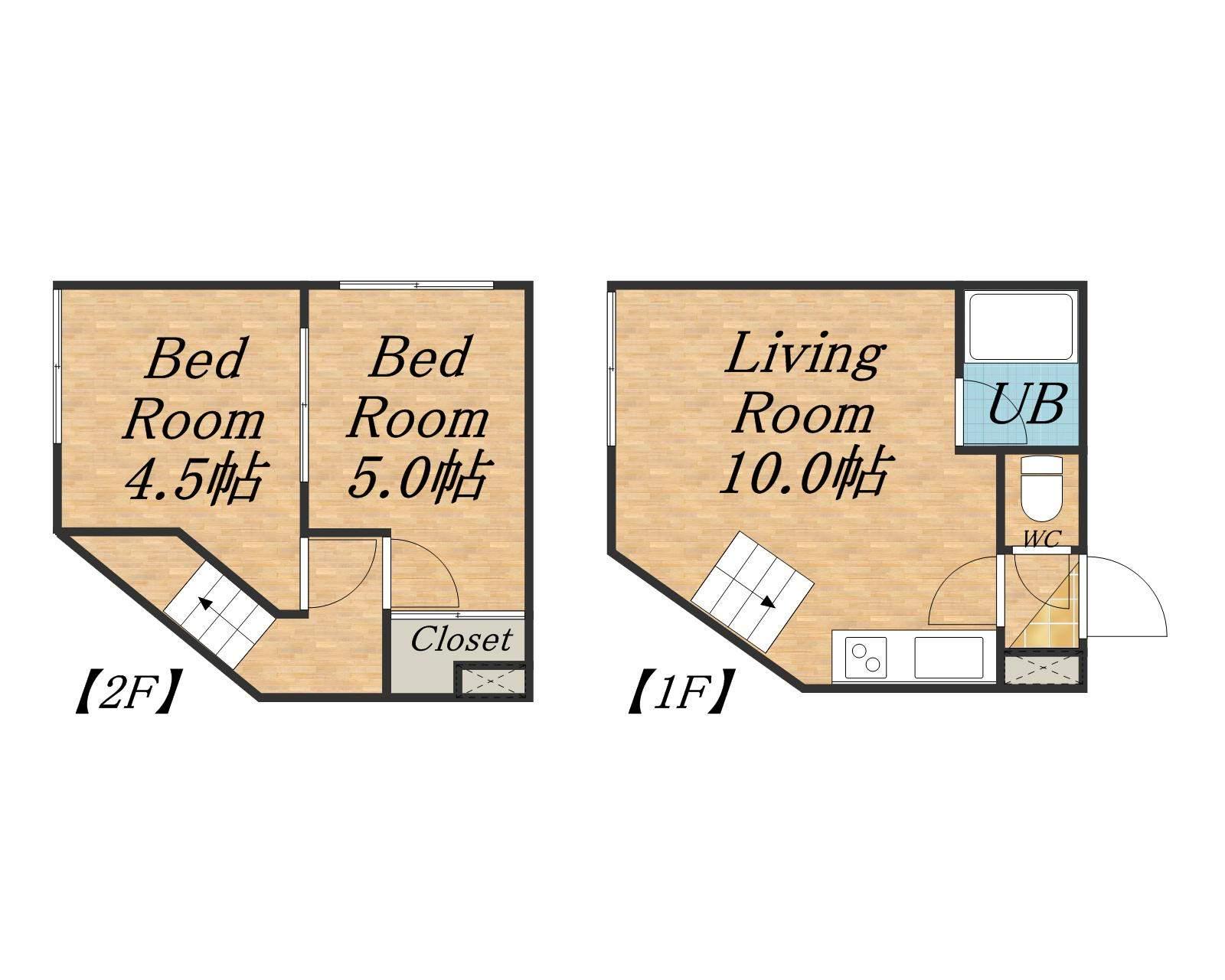 パルコート南郷(2DK/3階)の間取り写真