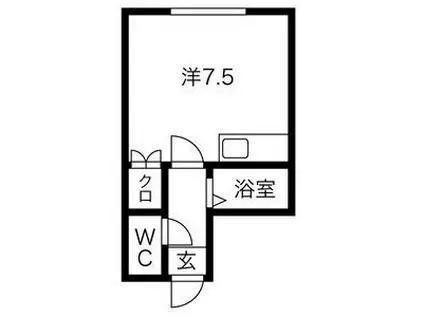 10BOX本郷(ワンルーム/2階)の間取り写真