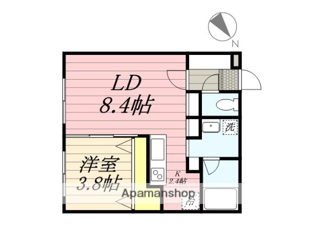 SAKURAコンフォートO(1LDK/4階)の間取り写真