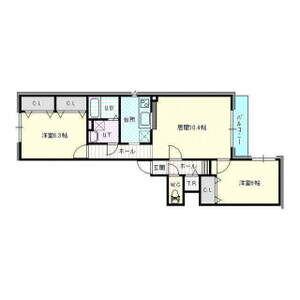 アビタ22本通6北(2LDK/2階)の間取り写真