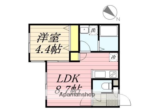 アステールN12(1LDK/4階)の間取り写真