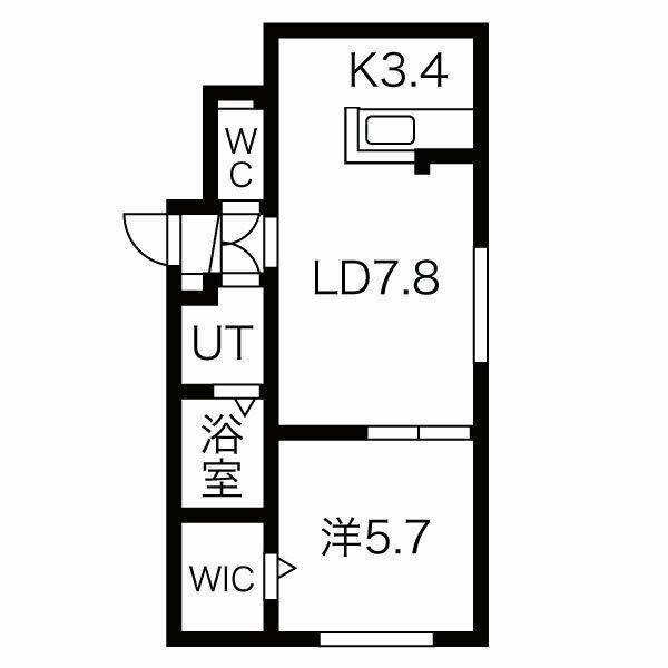 サン・クレール本郷(1LDK/4階)の間取り写真