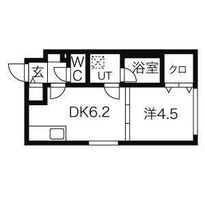 ステラレジデンス南沢(1DK/4階)の間取り写真