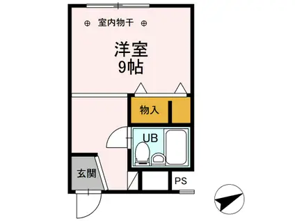 D-ROOM SHARE札幌白石(ワンルーム/2階)の間取り写真