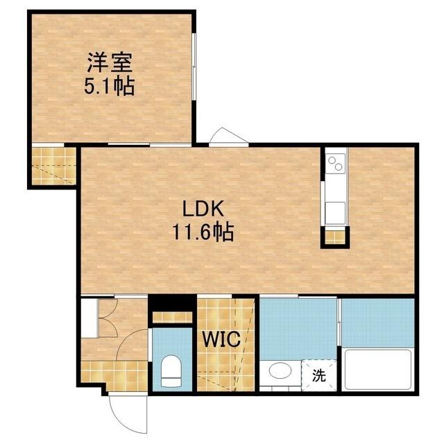 G GRANZ(1LDK/4階)の間取り写真