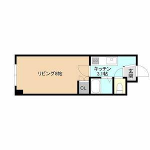 サンライン白石駅(1K/2階)の間取り写真