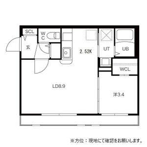 LA CASA DEL SOLE(1LDK/1階)の間取り写真