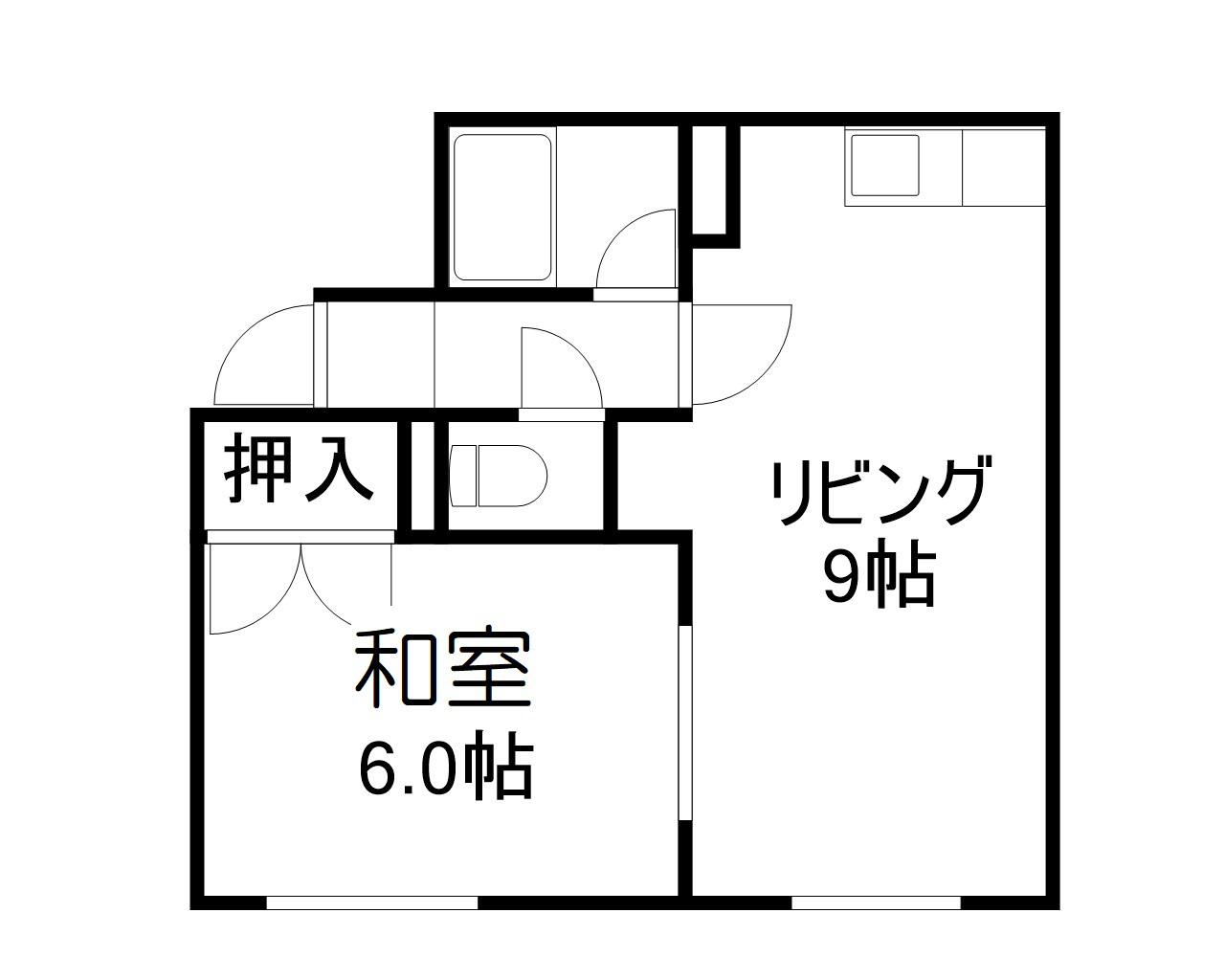 ハイムミント(1LDK/2階)の間取り写真